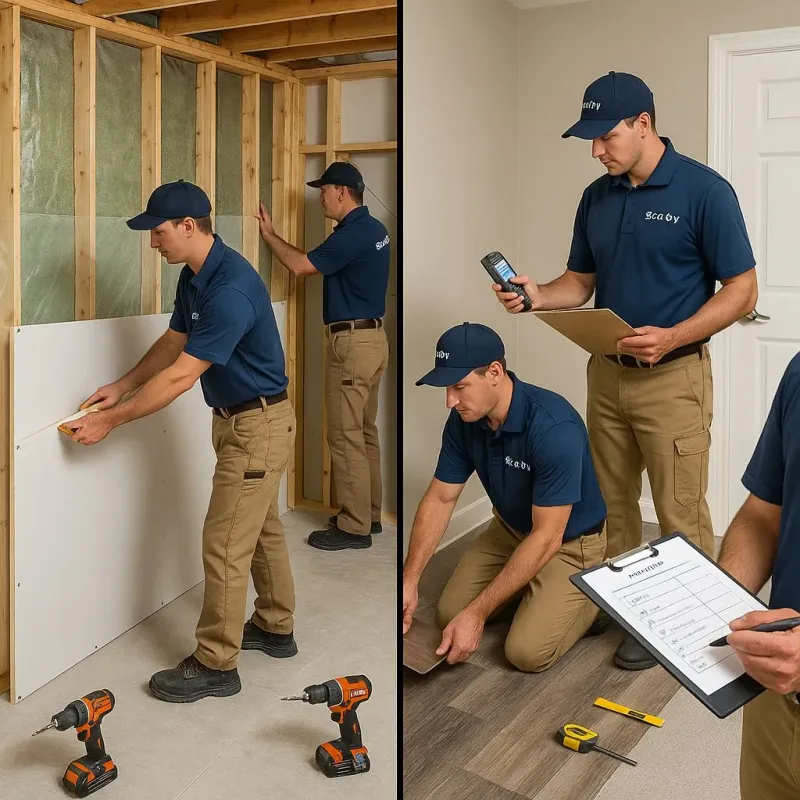 Repairs and Reconstruction process in East Lansdowne, PA